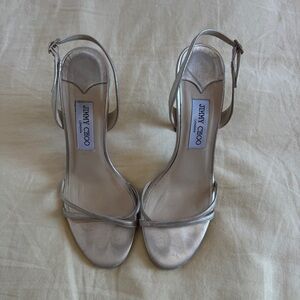 Jimmy Choo Gold Strappy Sandals